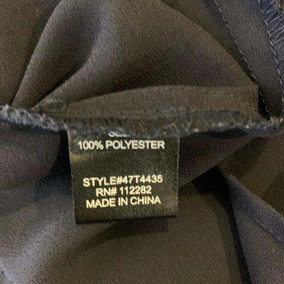 GREYLIN Split Neck Long Sleeve Crochet Trim Blouse - Picture 10 of 11